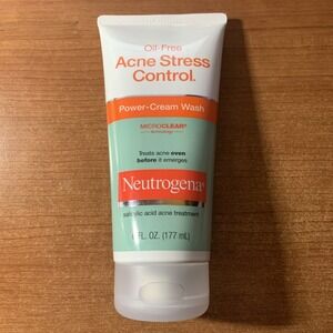 Neutrogena Acne Stress Control Power Cream Wash NEW Microclear Technology 6 floz